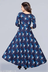 Bandhani print rayon long kurti, three-quarter sleeves, vibrant Indian fashion statement (9XL, bust size 58in)